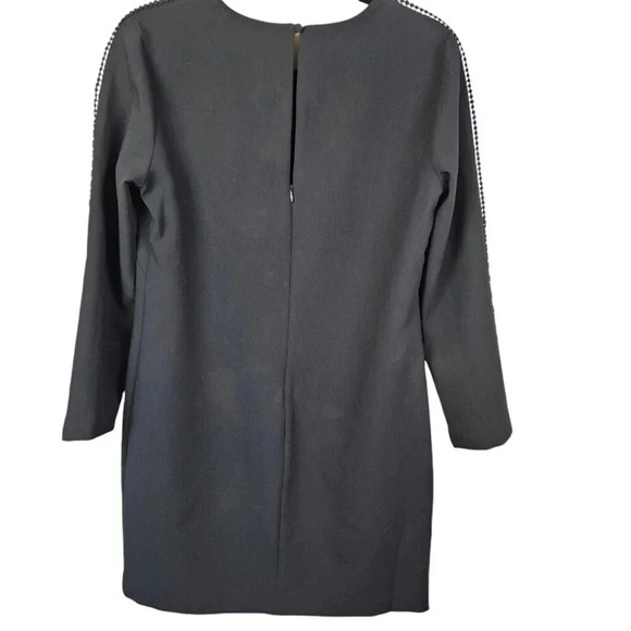 Banana Republic Black Long Sleeve Pom-Pom Shift‎ Dress Size 4 - Picture 7 of 12